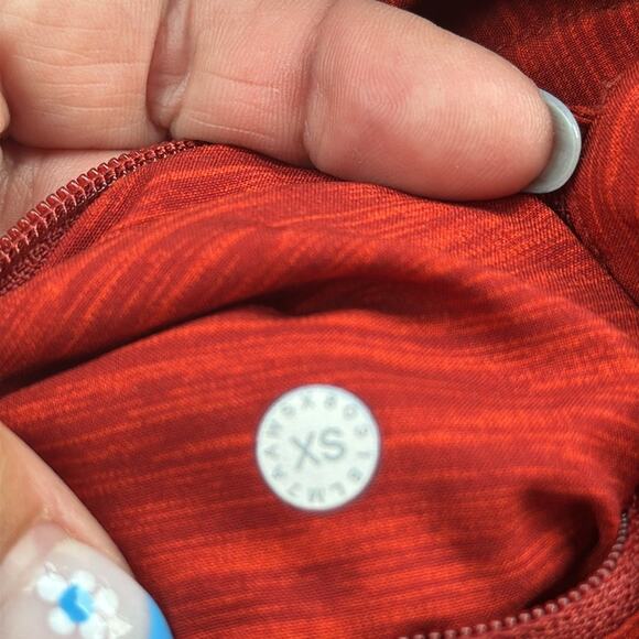 Lululemon Pace Breaker Short *Linerless 7" Heather Allover Solar Orange Magma XS - Picture 10 of 13